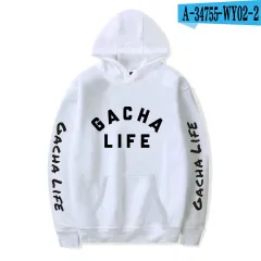 Gacha life2D casual fashion printed hoodie - White - View 1