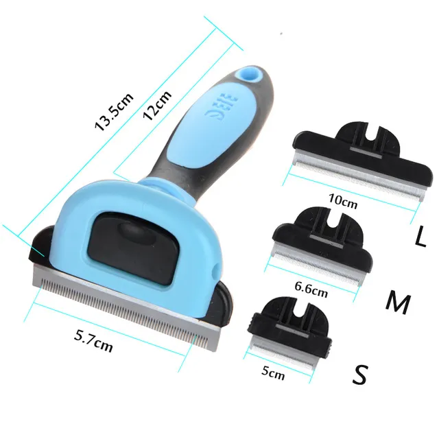 Stripper, comb, undercoat, rake, comb, pet supplies Blue - Shop at LoveMi