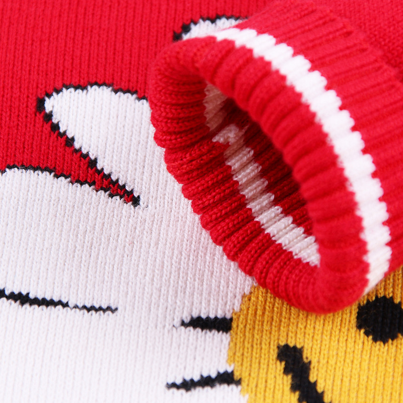 Girls double-layer sweater foreign trade knit sweater