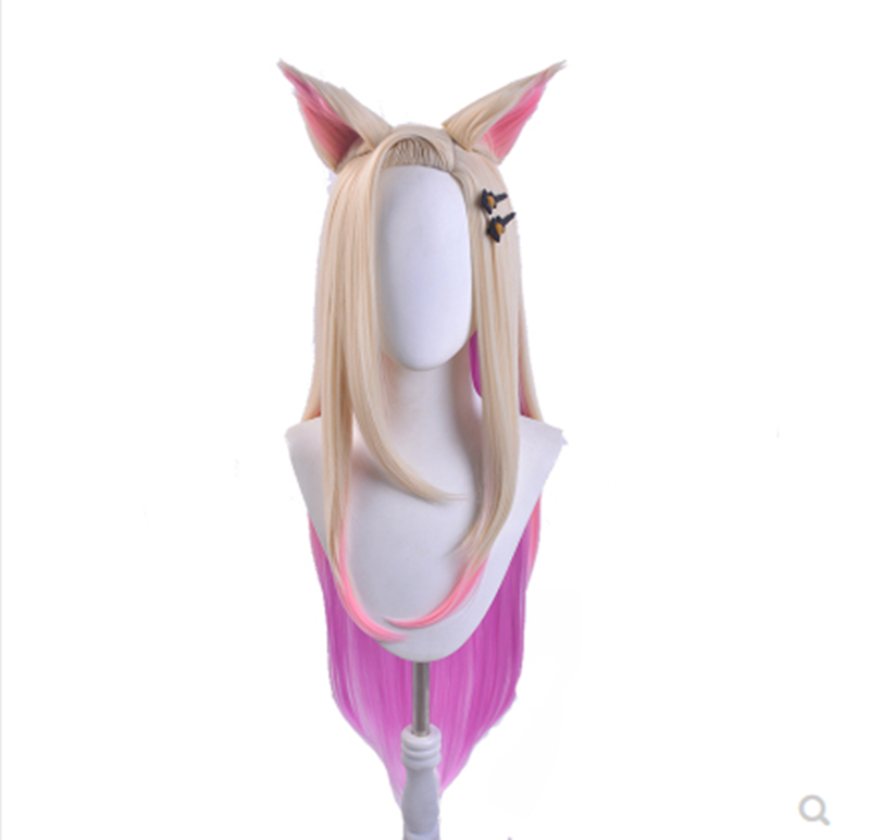 SUNCOS KDA girl group lol new hero Ali cos wig — view 3