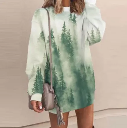 New women's long sleeve sweater Cyan - Shop at LoveMi