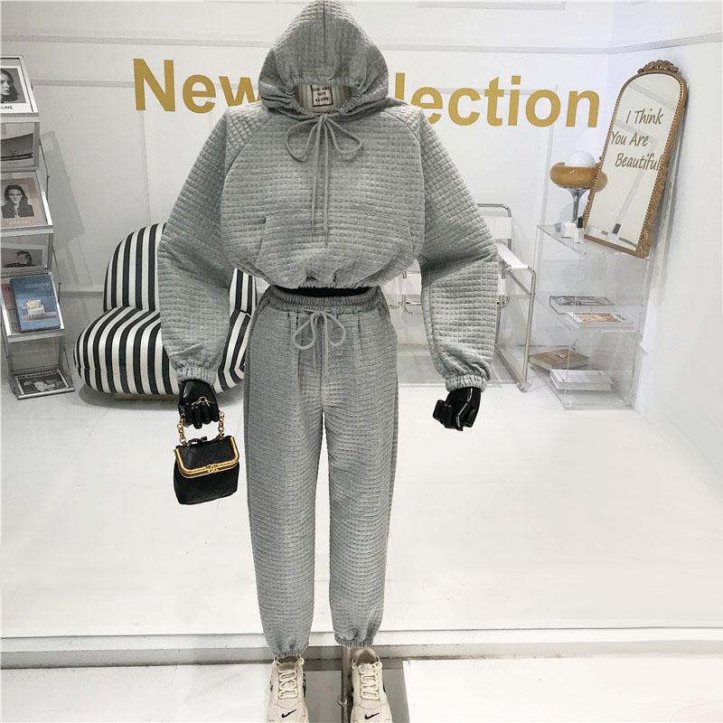 Autumn and winter new high waist slim hooded short