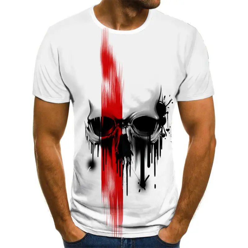 Printed fashion men's summer short sleeve