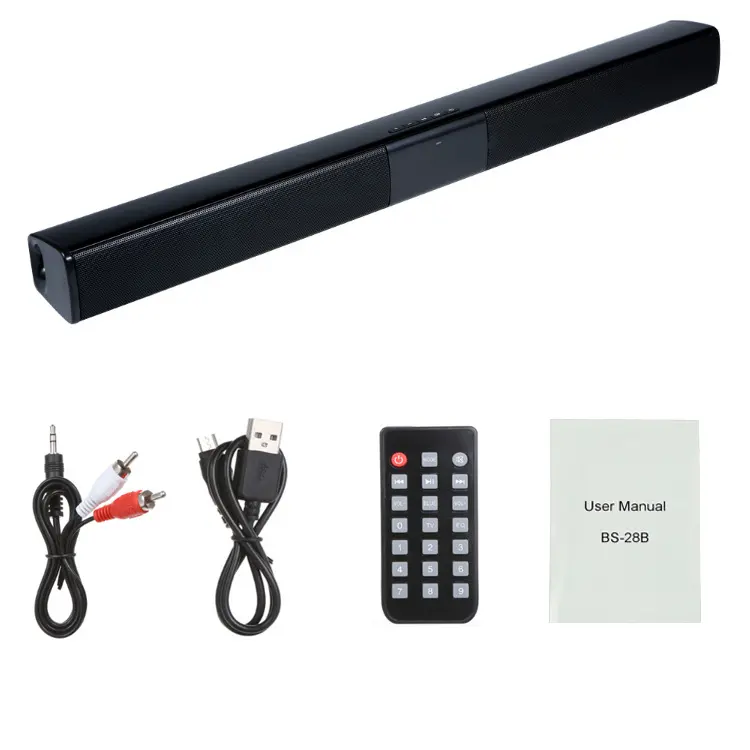 20W TV Speaker Wireless Bluetooth Portable Column Bass Soundbar