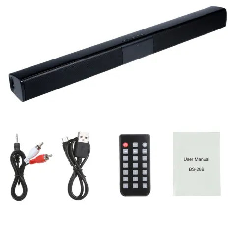 20W TV Speaker Wireless Bluetooth Portable Column Bass Soundbar