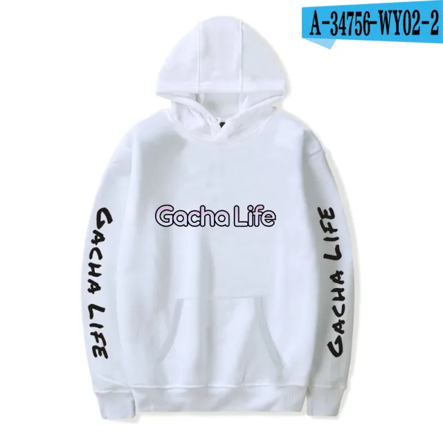 Gacha life2D casual fashion printed hoodie 2 White - Shop at LoveMi