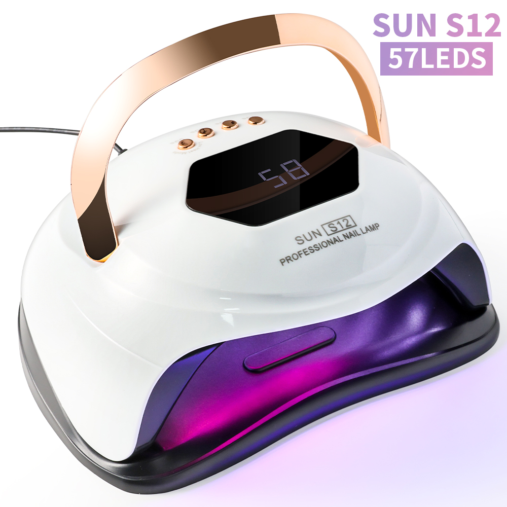 UV LED Nail Lamp, Professional UV Nail Dryer Light For Gel Nails With 57 Beads, Fast Curing Gel Polish Lamp Auto Sensor 4 Timer Setting, Nail Art Drying Tools For Fingernail And Toenail 9