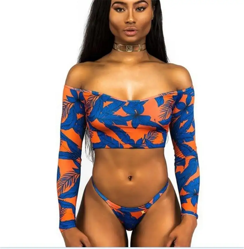 Gramaphone Off Shoulder Bikini Set