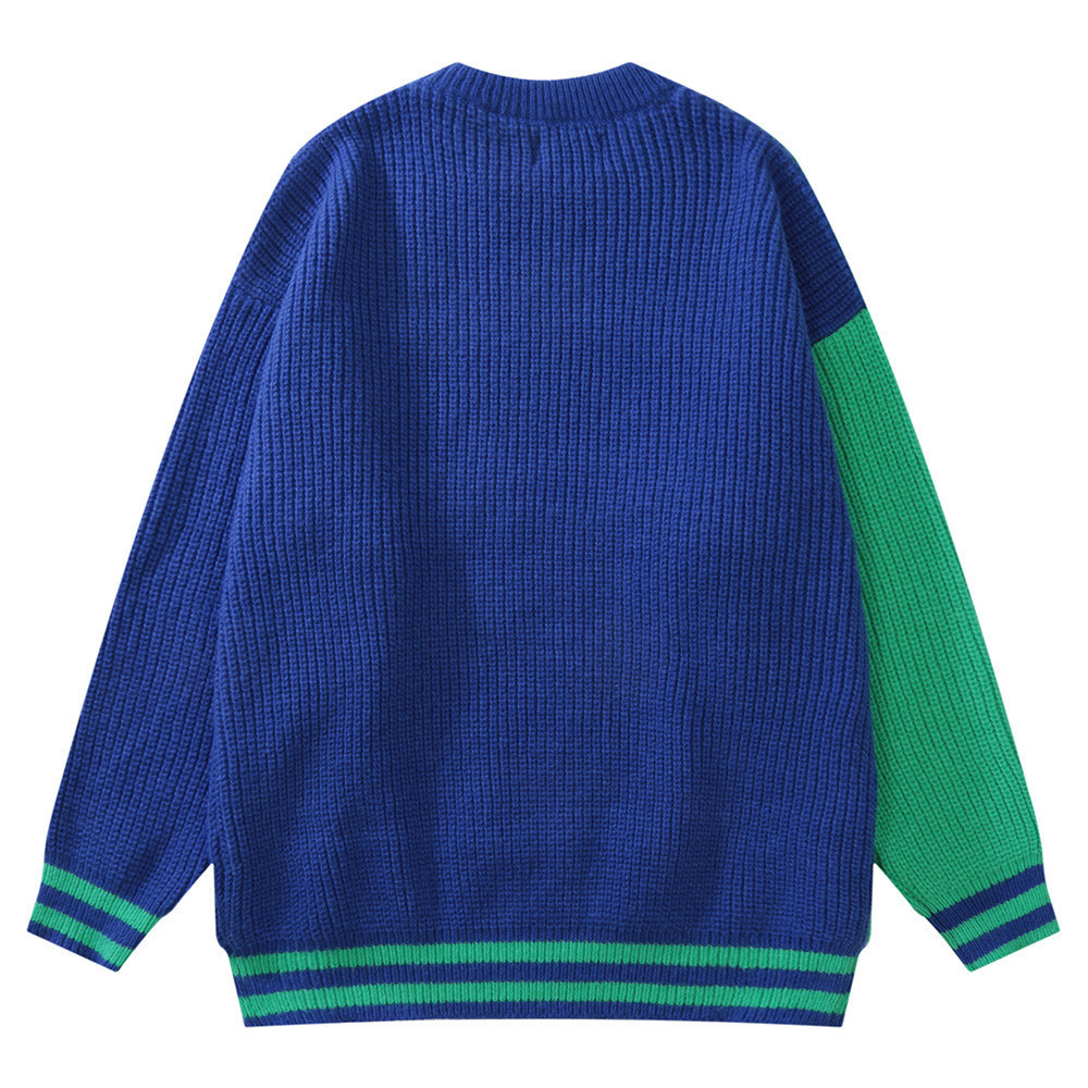 Men's Design Loose Twist Knit Pullover Sweater