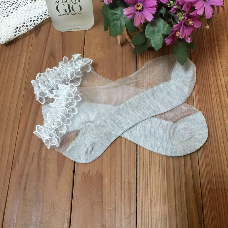 Title 3, Transparent lace boat socks