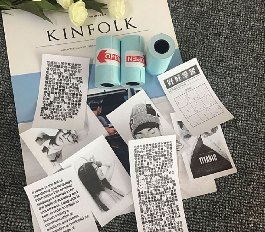 PerPage Mini Wireless Portable Thermal Printer paper 9