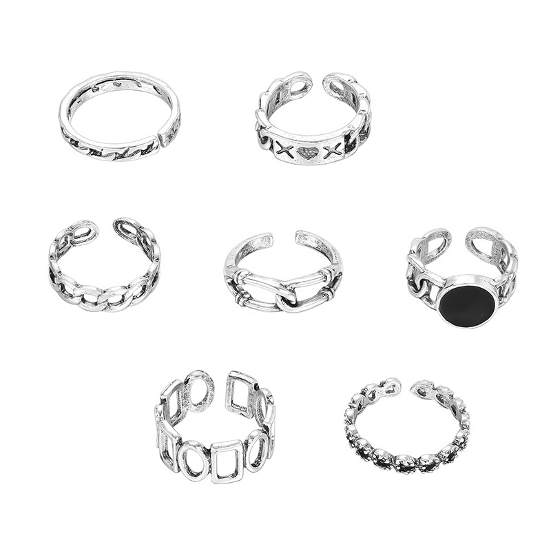 Fashion New Ladies Alloy Ring Alloy Ring Set