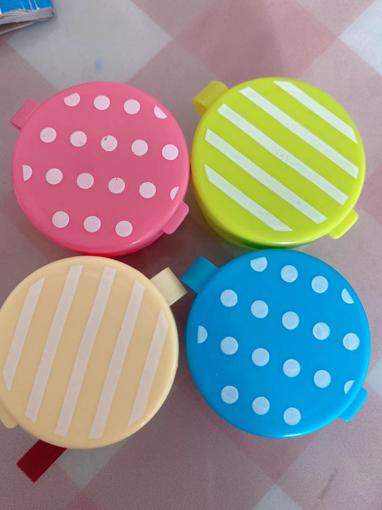 Round Striped Dots pack of4