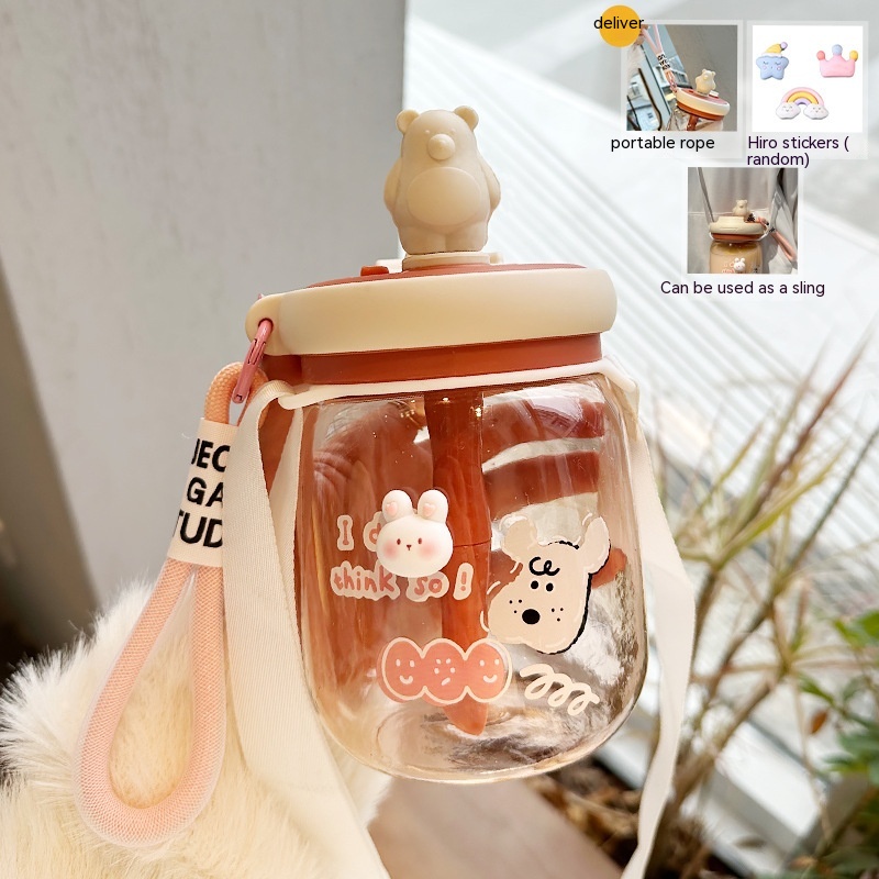 Title 6, Water Cup Girl Cute Straw Blending Cup