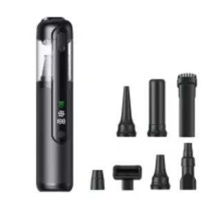 Green Light Dust-Detecting Handheld Car Vacuum Cleaner Wireless High-Suction Compact Portable Car Vacuum Cleaner For Vehicles