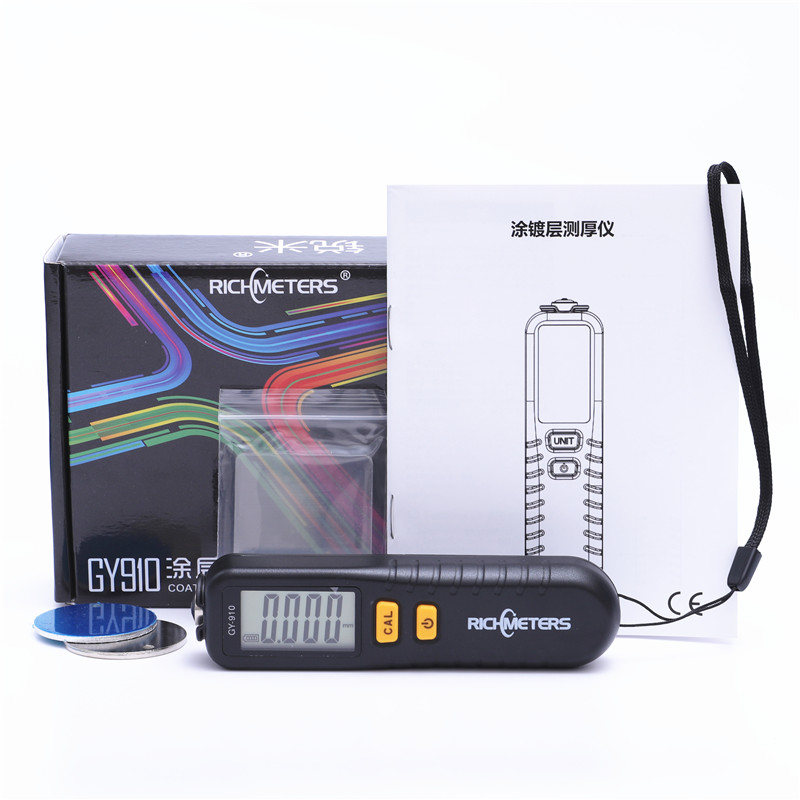 Coating thickness gauge metal probe instrument