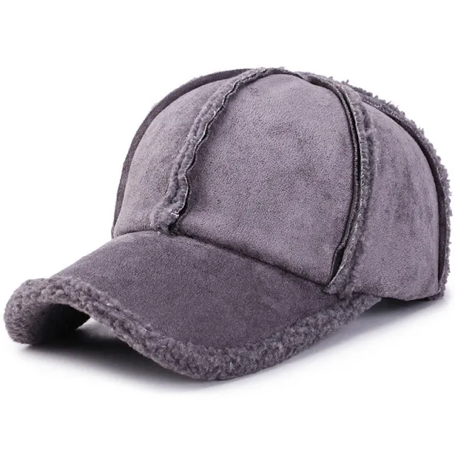Cotton shade and ear protection baseball cap Grey - Shop at LoveMi