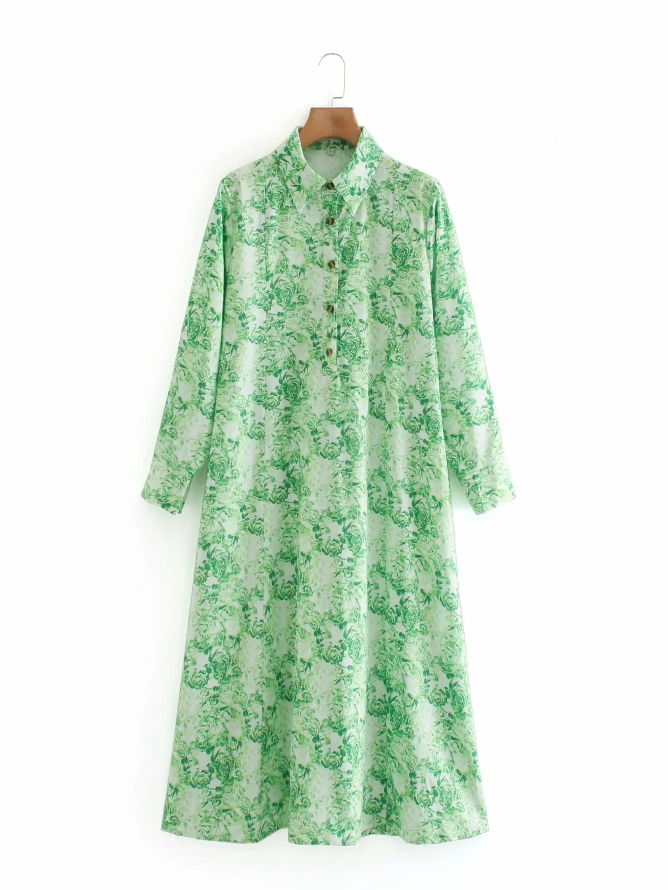 Ladies print shirt dress