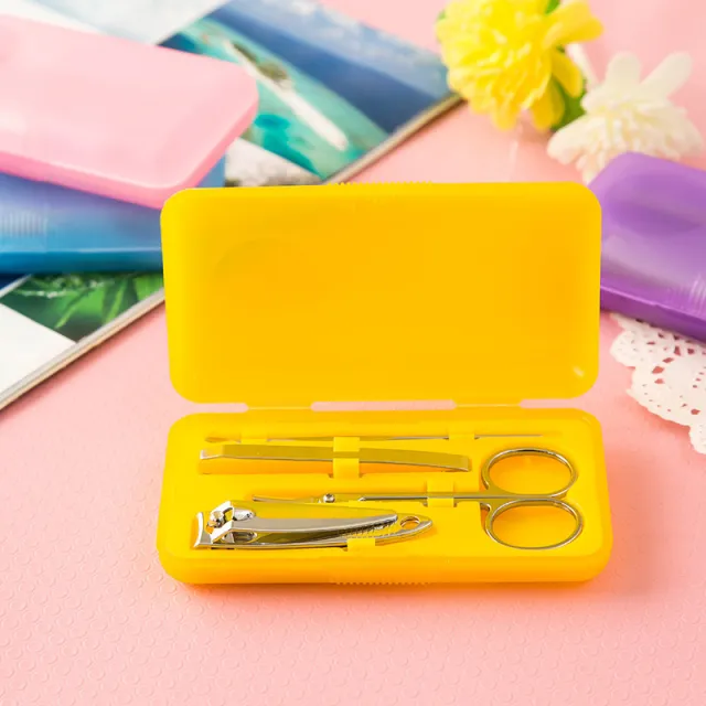 Stainless steel nail clipper set Yellow - Shop at LoveMi