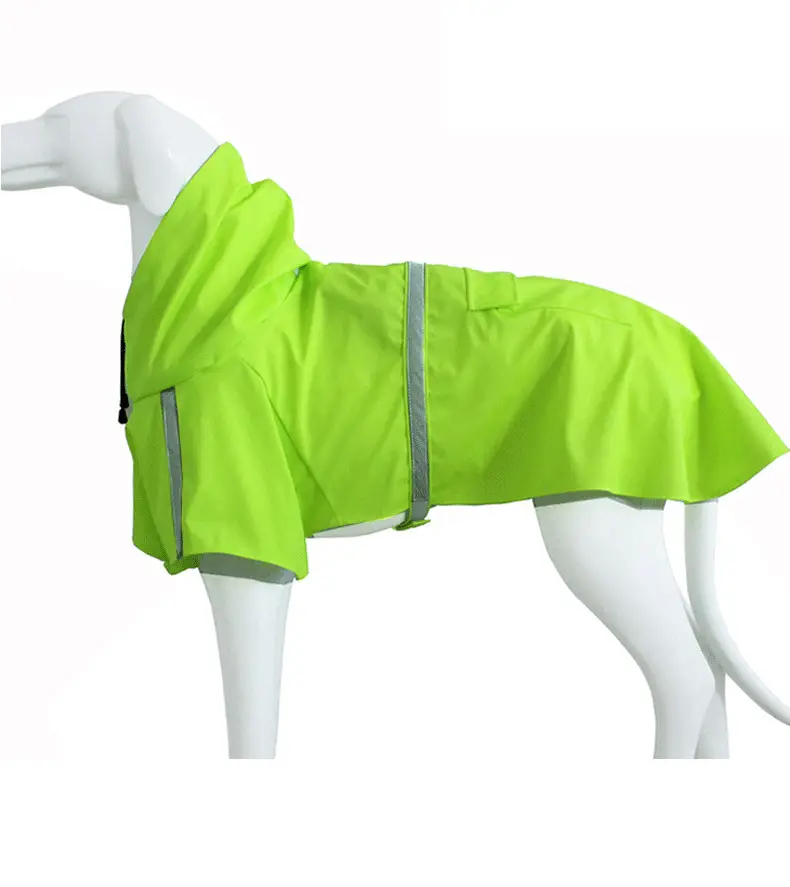 New Waterproof Reflective Hat Pet Raincoat