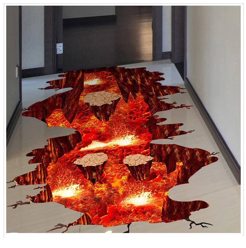 3D simulation floor wallpaper - 60X90Cm