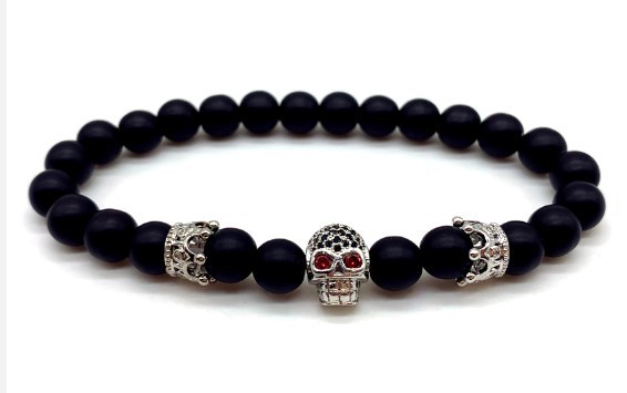 Micro inlaid crown braided bracelet