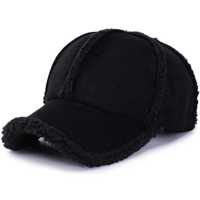 Cotton shade and ear protection baseball cap Black - Shop at LoveMi