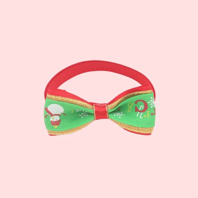 Christmas Adjustable Cat Dog Collar Holiday Cats Dog Bow Tie Pet Neck Strap Cat Dog Grooming Accessories Puppy Cat Necklace 2 Style - Shop at LoveMi