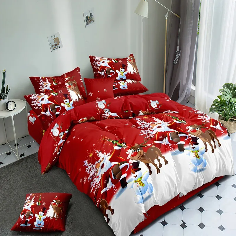Santa bedding three-piece four-piece - Christmas No. 2