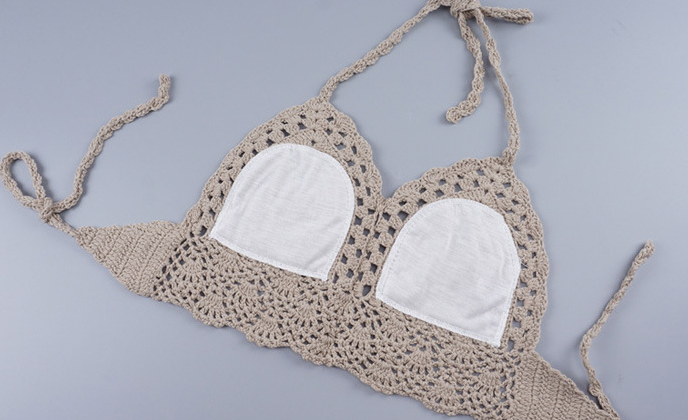 Knitted Hand Hook Bikini Wrap Halter Halter Swimsuit - Image 5