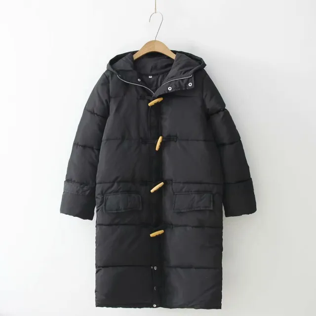 Women's mid length coat Black - Shop at LoveMi