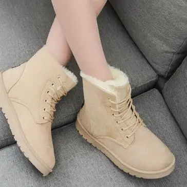 Snow Boot for Women Winter Shoes Heels Boots Ankle