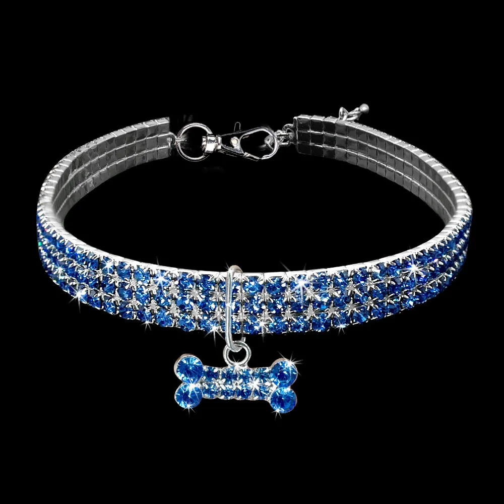 Bling Rhinestone Dog Collar Crystal Puppy Chihuahua Pet Dog Collars Leash For Small Medium Dogs Cats – image 9
