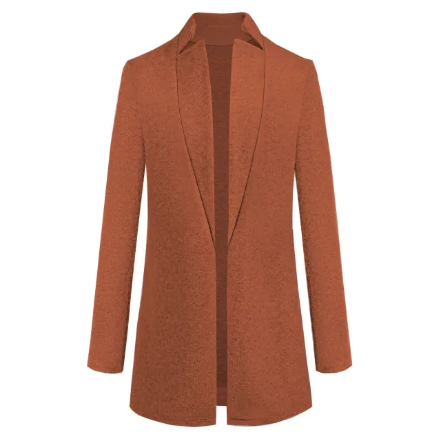 Long Wool Coat Warm Elegant Winter Coat Female Plus Size Caramel Xxl - Shop at LoveMi