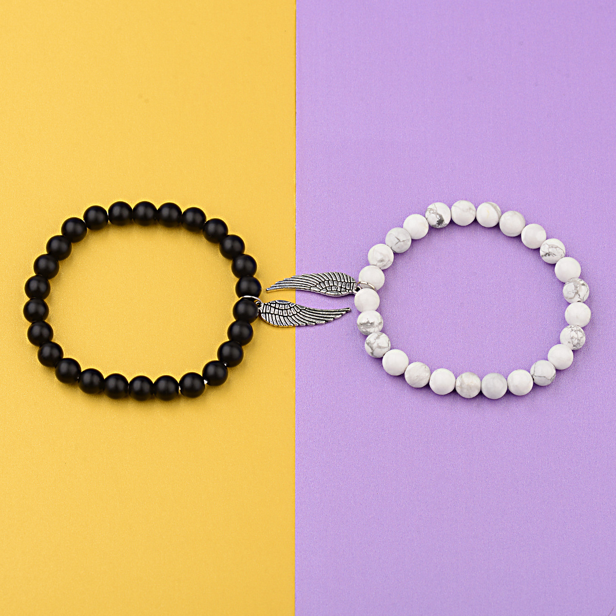 Angel wings imported white pine bracelet bracelet