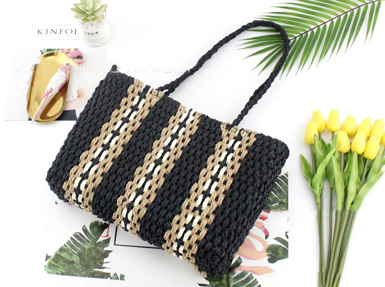 Fashion woven bag Black - Shop at LoveMi