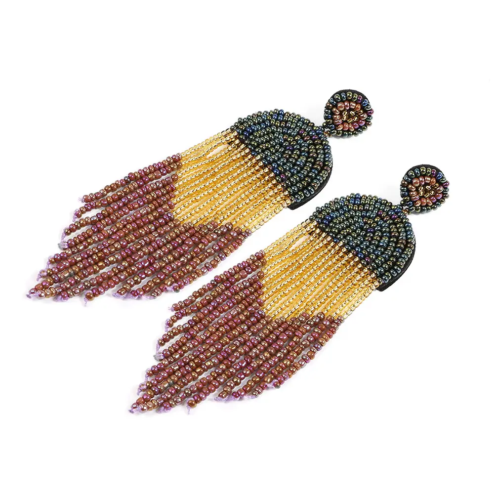 Color Beizhu Earrings