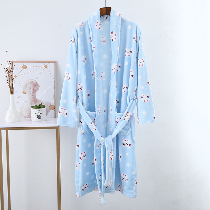 Title 4, Parent-child Nightgown Thickened Flannel Sleep