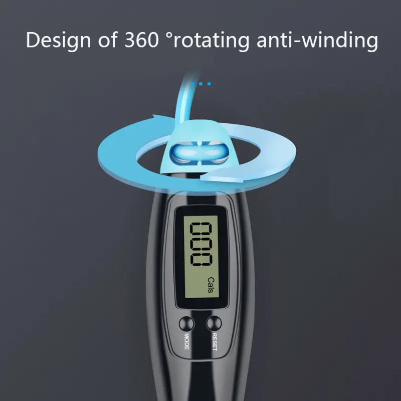 Cordless  Ropes Smart Electronic Digital Wireless Skip Rope Calorie Consumption Fitness Body Building Exercise Jumping Rope