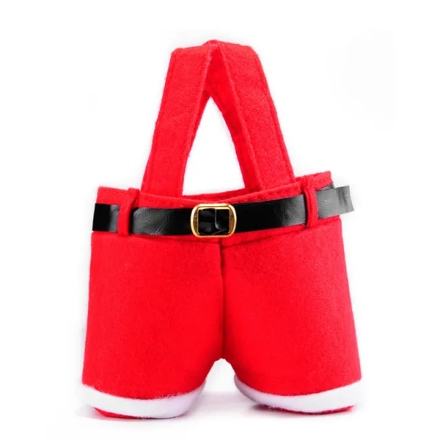 Santa pants gift bag Red - Shop at LoveMi