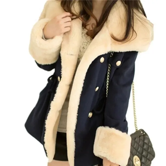 woolen coat Navy Blue - Shop at LoveMi