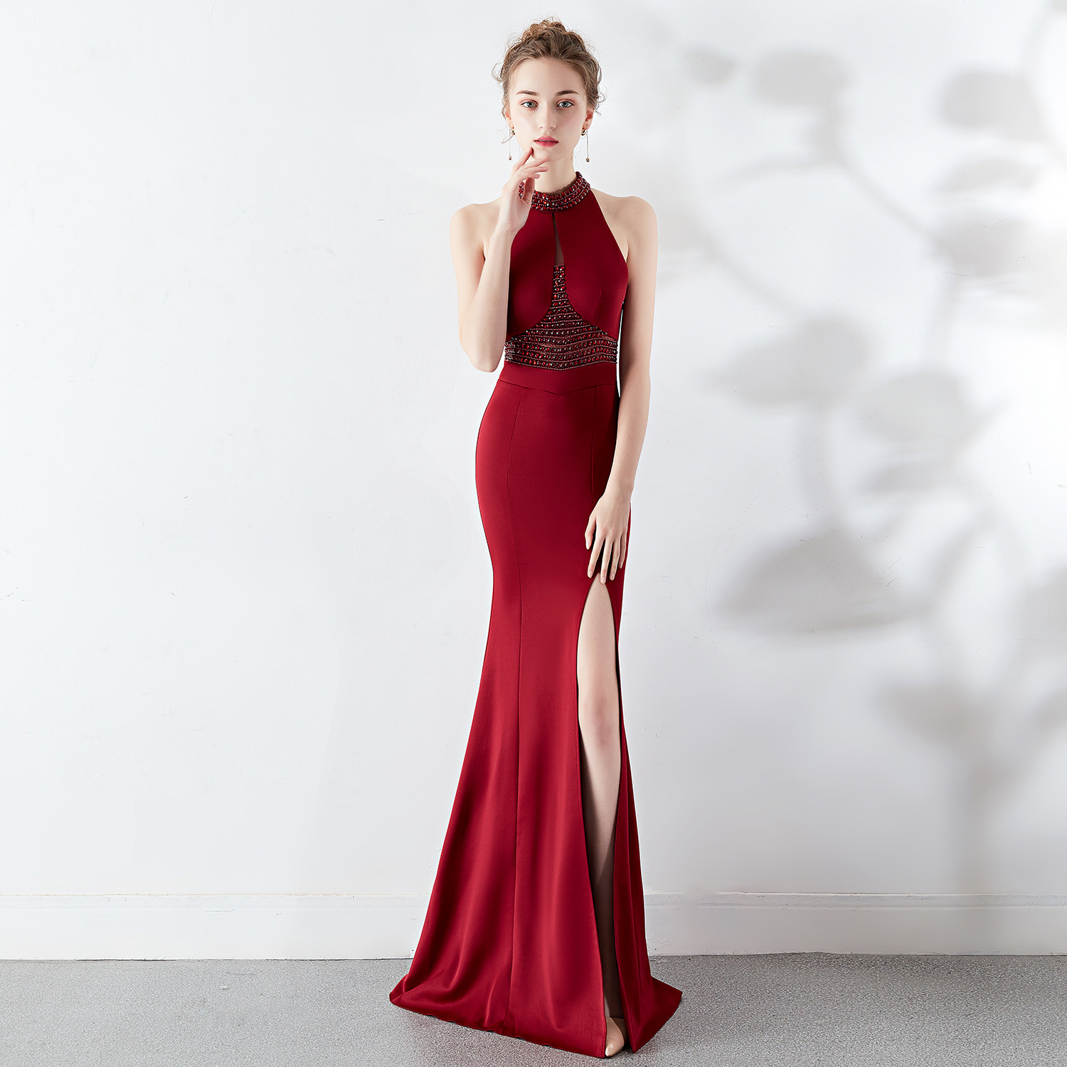 Banquet evening dress Claret - Shop at LoveMi