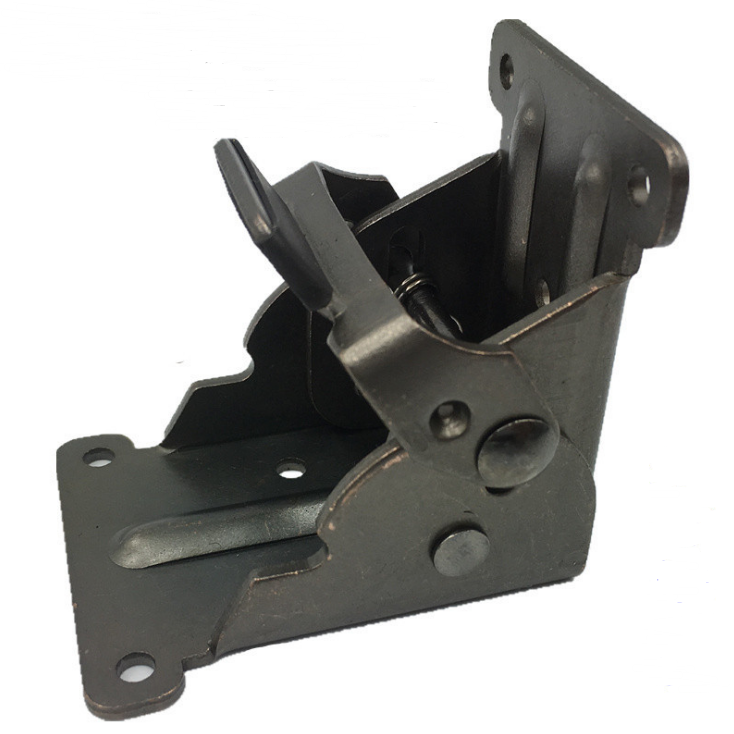 Table connecting foot folding invisible bracket