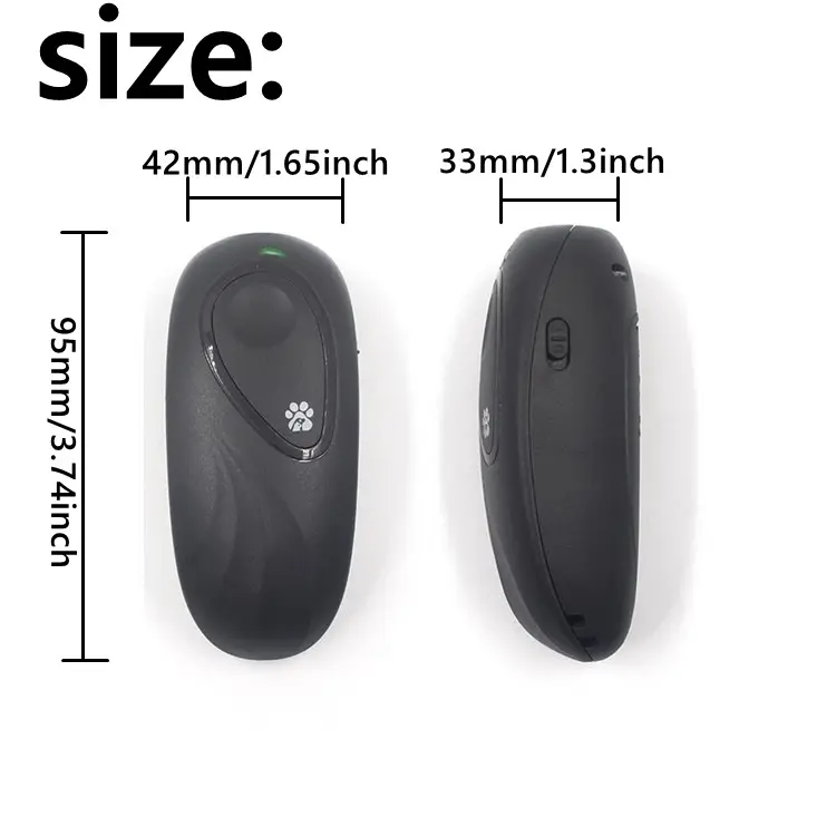 Ultrasonic dog repeller training device handheld