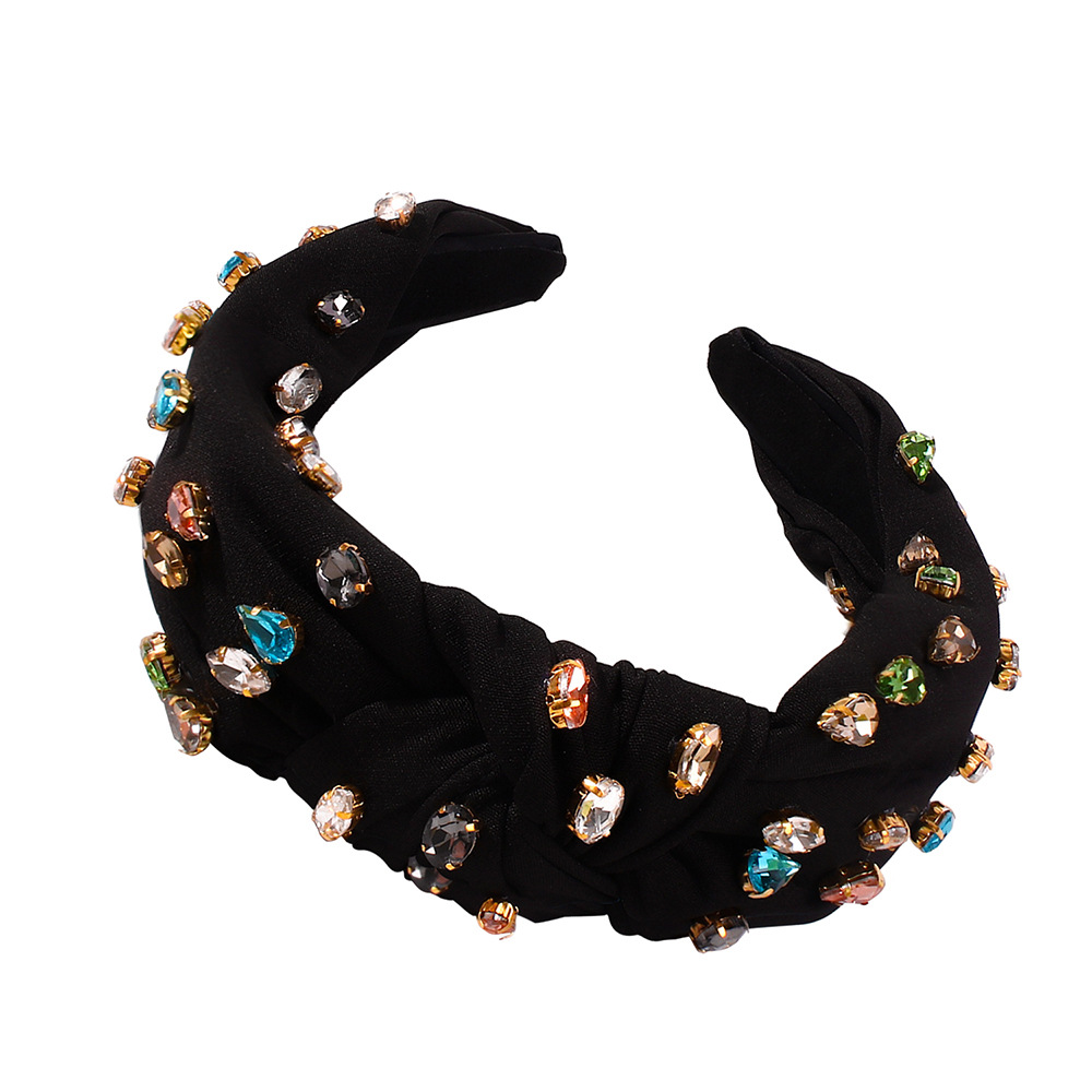 Fabric full drill headband Black - Shop at LoveMi