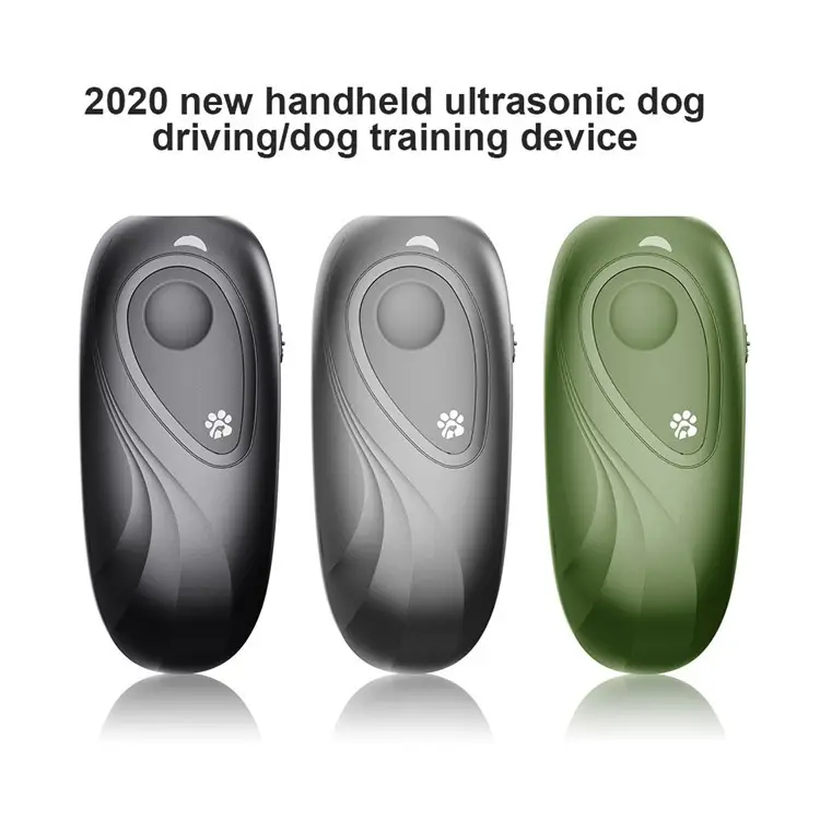 Ultrasonic dog repeller training device handheld