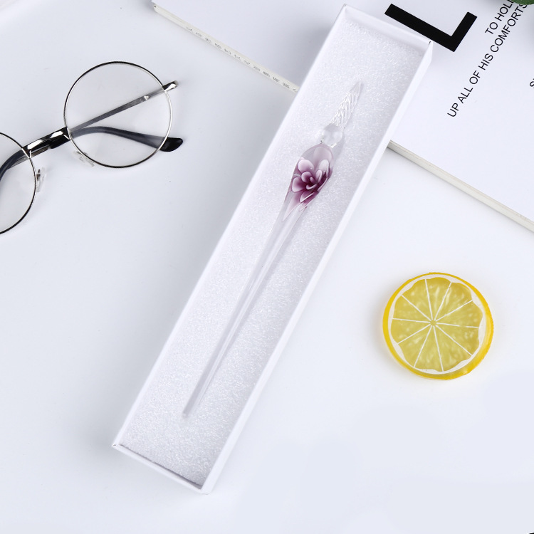 Элегантный набор стеклянных ручек с хрустальным цветком