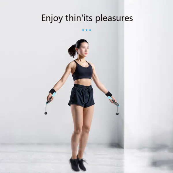 Cordless Ropes Smart Electronic Digital Wireless Skip Rope Calorie Consumption Fitness Body Building Exercise Jumping Rope