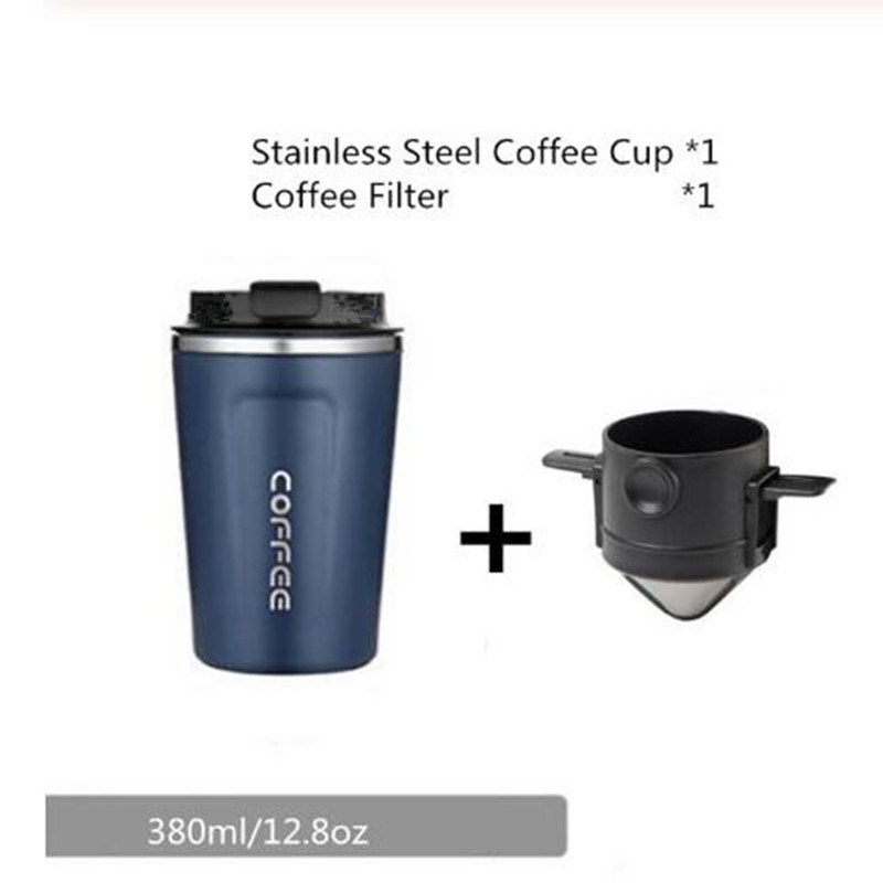 Coffee cup heat preservation  stainless steel latte tea cup