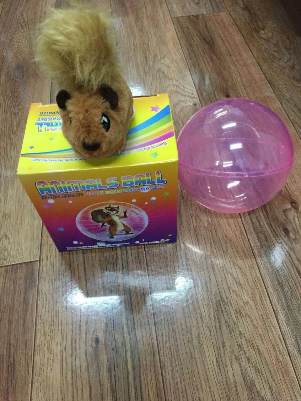 Plastic Activation Animal Ball Toy - Squirrel